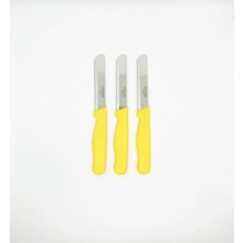 Solingen Orijinal 3'lü Micro Renkli Et Sebze Doğrama Bıçağı (Sarı)