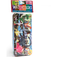 Eeboo   Eeboo Teneke Kutulu 12'li Suluboya - Dinosaur