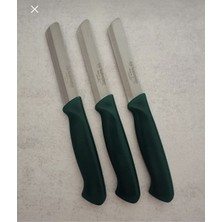 Solingen Orijinal 3'lü Micro Renkli Et Sebze Doğrama Bıçağı(Yeşil)