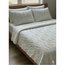 Danteel Home Viyana 3 Parça Çift Kişilik Yatak Örtüsü Krem