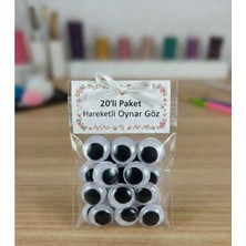 Gözeler 1.5 cm Oynar Göz – Hobi, Amigurumi ve El Yapımı Ürünler Için 25'li Paket