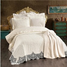 Danteel Home Saliha 10 Parça Battaniyeli Çeyiz Seti Krem