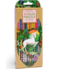 Eeboo   Eeboo Çift Uçlu 24 Renk Kuru Boya Kalemi - Unicorn Garden
