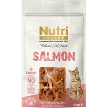 Nutri Feline Somon ve Kedi Otlu Kedi Ödül Maması 50GR