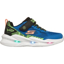 Skechers Meteor-Lights 2.0 Büyük Erkek Çocuk Mavi Işıklı Spor Ayakkabı 401490L Blbk