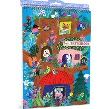 Eeboo   Eeboo Telli Sketchbook - Mushroom House