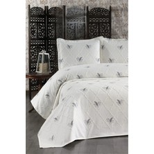 Danteel Home Fiji Nakışlı Şönil 3 Parça Çift Kişilik Yatak Örtüsü Krem