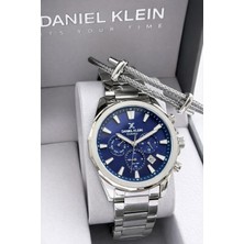 Daniel Klein Italyan Tasarım Bilekli Hediyeli 2 Yıl Garantili Çelik Kordon Erkek Kol Saati Y10997.3