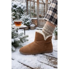 Gezer Kadın Kışlık İçi Peluşlu Rahat Taban Ev Bahçe Panduf Bot