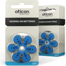 Oticon 675 Numara Kulak Cihazı Pili (5 Paket x 6 Adet = 30 Adet Pil)