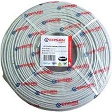 Nusrat Bilişim Berk Kablo 2+1 0.50MM Cctv Kamera Kablosu (1XRG59+2X0.50MM) Folyolu 100M Cctv Kablo