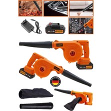 Özgürce Hız Ayarlı 36V 5AH Akülü Hava Üfleyici ve Toz Toplayıcı Makinesi