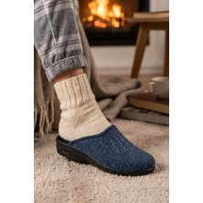 Gezer Kadın Kışlık Ev Bahçe Topuklu Terlik