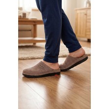 Gezer Paleng Kışlık  Deri Erkek Terlik