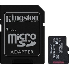 Nusrat Bilişim Kingston SDCIT2-16GB 16GB Microsdhc Industrial C10 A1 Pslc Card + Sd Adapter Hafıza Kartı