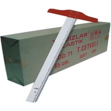 Beş Yıldızlar Plastik T Cetveli 65 cm 071