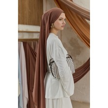 QEF Soft Line Pamuk Şal Kestane