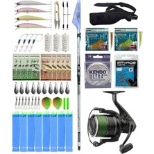 Yek Outdoor Yekoutdoor Pro Olta Seti Okuma Wave Power Tele Surf 3.90 cm 100-200 gr Surf Kamışı&dam Quick Darkside 4b Spod 7000S Olta Makinesi