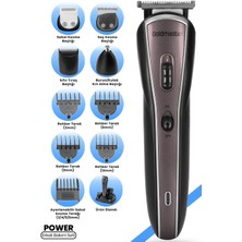 Normadia Power Kablolu Kablosuz Paslanmaz Çelik 11'li Erkek Bakım Seti