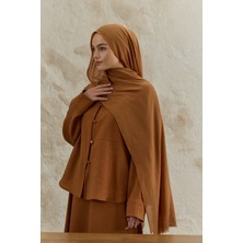 QEF Soft Line Pamuk Şal Badem