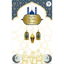 HERŞEYBURDAMODA Sarkıt Ramazan Süsü Lacivert - Hoşgeldin Ya Şehri Ramazan
