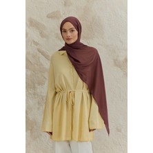 QEF Soft Line Pamuk Şal Mürdüm