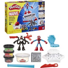 Play Doh Marvel Spider-Man Fırlatma ve Dilimle Savaşı Oyun Hamuru Seti