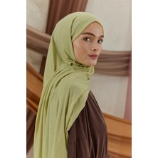 QEF Soft Line Pamuk Şal Uçuk Yeşil