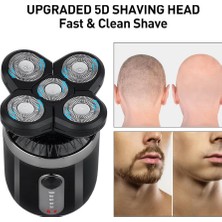 Meli Collection Seyahat Tipi 5 Başlıklı Günlük Sıfır Sakal&çizim Başlık Traş Makinesi USB Şarjlı Cep &çanta Boy