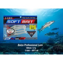 Balza Professional 100MM Silikon Balık Yemi (5'li Paket)