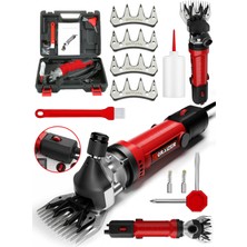 Özgürce Devir Ayarlı Bakır Sargılı Çelik Şanzuman Koyun Keçi Kırma Makinesi + 4 Bıçak