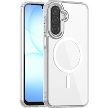 Darkom Samsung Galaxy A26 Kılıf Magsafe Uyumlu Sert Pc Şeffaf Sararmayan Kamera Korumalı Lüks Kılıf
