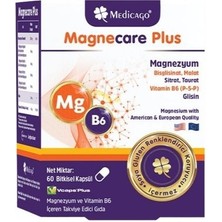 Medicago Magnecare Plus Magnezyum ve Vitamin B6 Içeren Takviye Edici Gıda 60 Bitkisel Kapsül