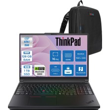 Lenovo Thinkpad P16 G3 Intel Ultra 7 265HX Ddr5 128GB 1tb SSD 12GB/RTXPRO3000 Blackwell 16" Wuxga IPS 500NITS Wi-Fi7 +Bt 5.4 Freedos Aı Iş Istasyonu 21RQ000CTXF42 + Zettaçanta
