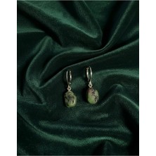 Meneva Aksesuar Anyolit Doğal Taş Küpe