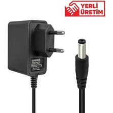 Epilons Weko 12 Volt 1 Amper 10 Watt Plastik Kasa Priz Tipi Adaptör (5.5x2.5 Uçlu)