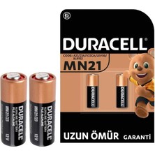 Epilons Duracell 23A Lityum MN21 Alarm Pili (2li Paket)