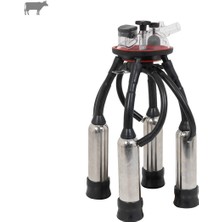 Özgürce 240 cc Sağım Demeti, Tam Tip Paslanmaz Kılıf, Uzun Meme Lastiği