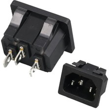 Epilons IC-212B C14 Power Soket Erkek Kulaksız As-04