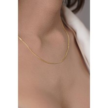 Fiyonk Kuyumculuk 14 Ayar Altın Ipek Zincir Kolye