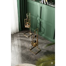 HediSelim Metal Aksesuar Fener Camlı Ev Dekorasyon Aksesuarı