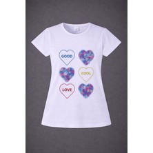 Dıgıl Kids Kalp Motifli Kız Çocuk T-Shirt