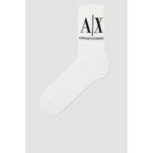 Armani Exchange Pamuklu Logolu Çorap Bayan Çorap 946020 CC401 00010