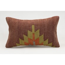 Kilim Wholesale El Yapımı Kilimden Yapılmış Vintage Kırlent Kılıfı, Yün, 30X50 cm