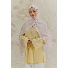 QEF Soft Line Pamuk Şal Uçuk Pembe