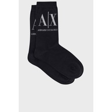 Armani Exchange Pamuklu Logolu Çorap Bayan Çorap 946020 CC401 00020