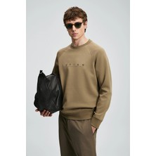 Lufian Cooper Erkek Kum Renk Sweatshirt 112030177
