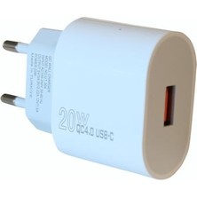 Elba ELB03-20USB Beyaz 20W USB Şarj Kafa Qc4.0