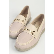 Benetton Pierre Cardin Kadın Bej Loafer PC-55735