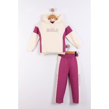 Mixima 3-4-5-6 Yaş Kız Çocuk Iki Ip Mevsimlik Alt Üst Ikili Eşofman Takım(Tam Beden Alınız)